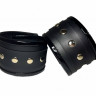 Наручники из эко-кожи черные 50014ars