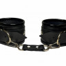 Наручники из эко-кожи черные 50014ars