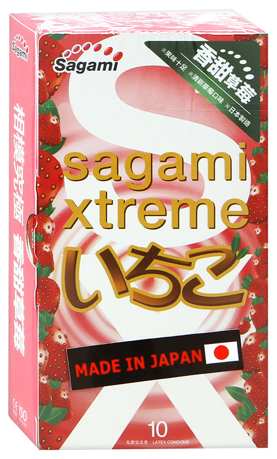 Презервативы Sagami Xtreme Strawberry 10"S
