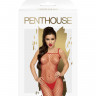 Костюм-сетка Body search PENTHOUSE, красный, XL