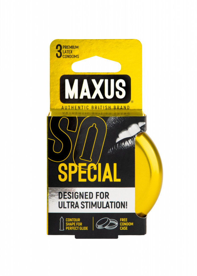 Презервативы точечно-ребристые MAXUS Special №3 ж/к