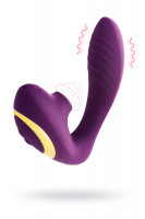 Массажер с двойной стимуляцией L'EROINA by TOYFA Mave, силикон, фиолетовый, 14 см