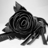 Плеть Чёрная Роза с Кожаными Хвостами 40 см. 54075ars