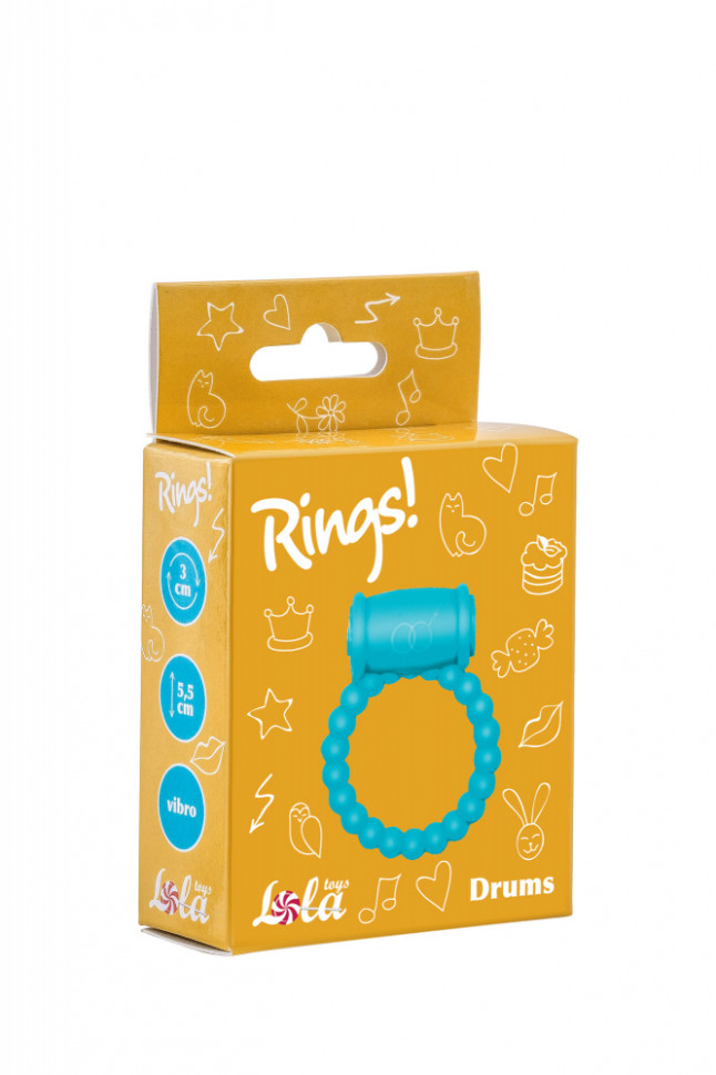 Эрекционное кольцо Rings Drums sky blue 0114-51Lola