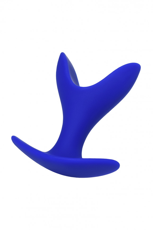 Расширяющая анальная втулка ToDo by Toyfa Bloom, силикон, синяя, 9,5 см, Ø 7 см