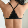 Бралетт Norddiva, кружевной, с застежкой спереди, черный, 85B
