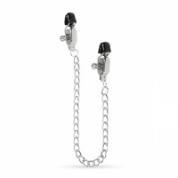 Зажимы на Соски Easytoys Big Nipple Clamps With Chain ET624SIL