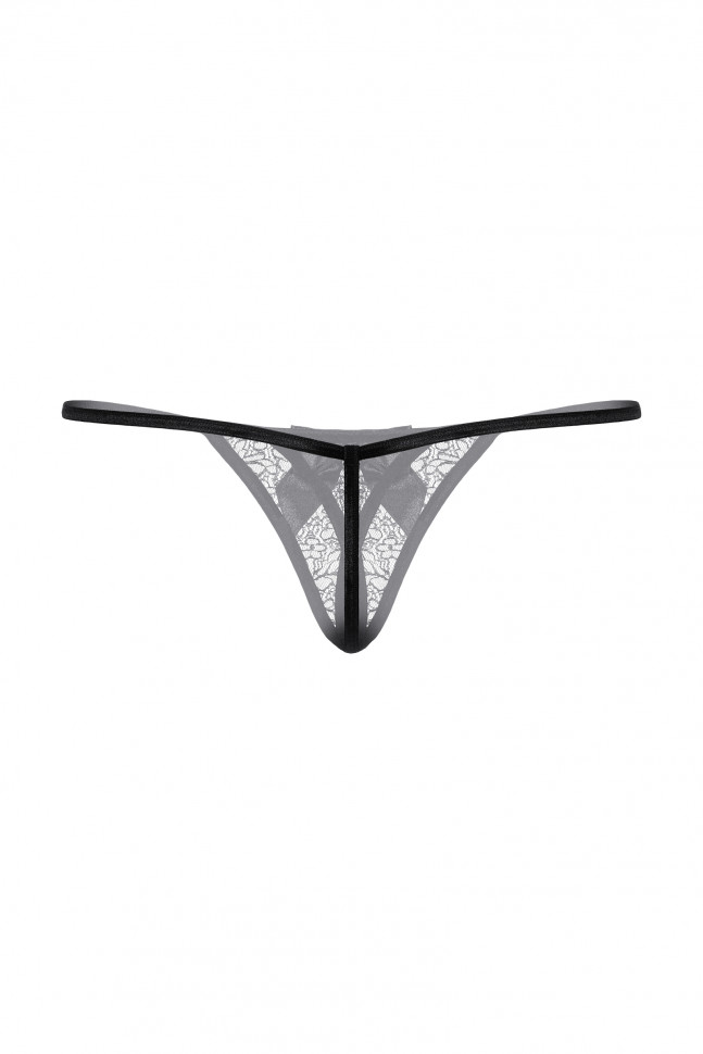 Чулки-сетка на кружевной резинке SoftLine Collection, черный, XXXL