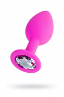 Анальная втулка ToDo by Toyfa Brilliant, силикон, розовая, 7 см, Ø 2 см