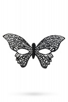 Маска нитяная Toyfa Theatre «Цветы», текстиль, черная