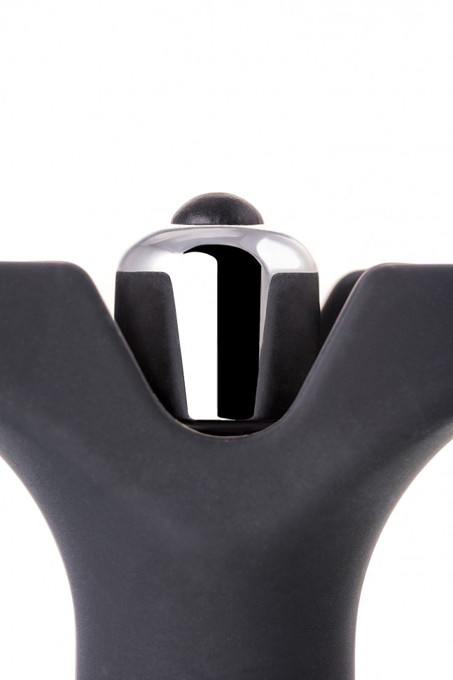 Анальная пробка с кольцом Erotist DISCOVERER, силикон, чёрный, 9 см, Ø3,7