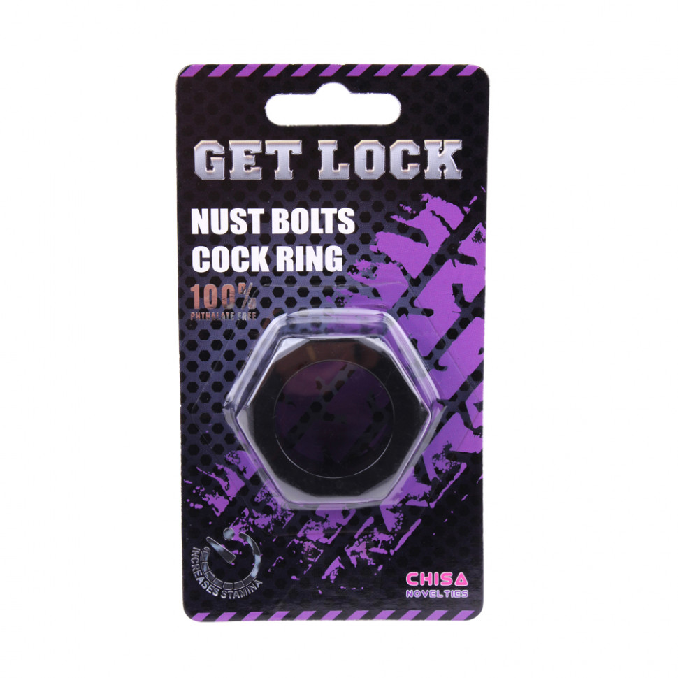 Эрекционное Кольцо Nust Bolts Cock Ring Black CN-100394087