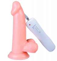 Вибратор телесный 6&quot; Vibrating Dong with Balls 84012fleshHW