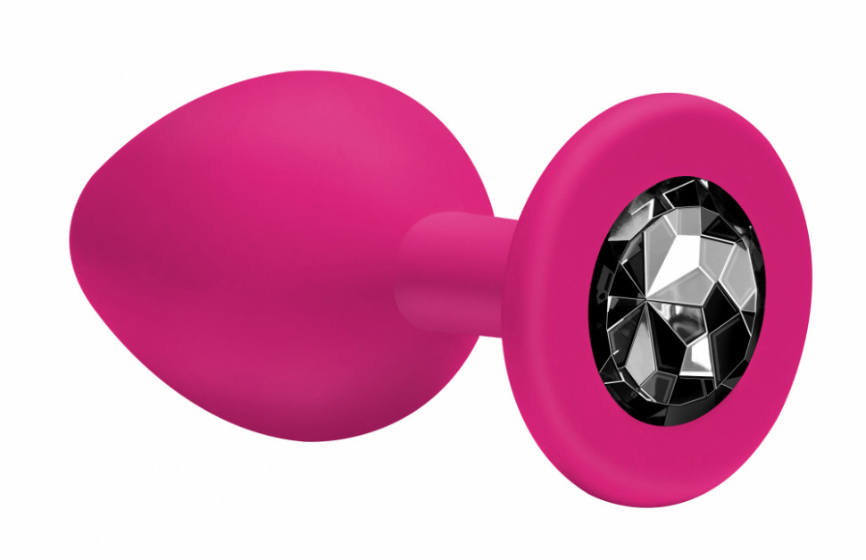 Анальная пробка Emotions Cutie Small Pink black crystal 4011-02Lola