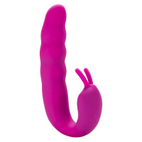 Вибратор Ribbed Dual Stimulator with Rolling Ball Rose183316RoseHW