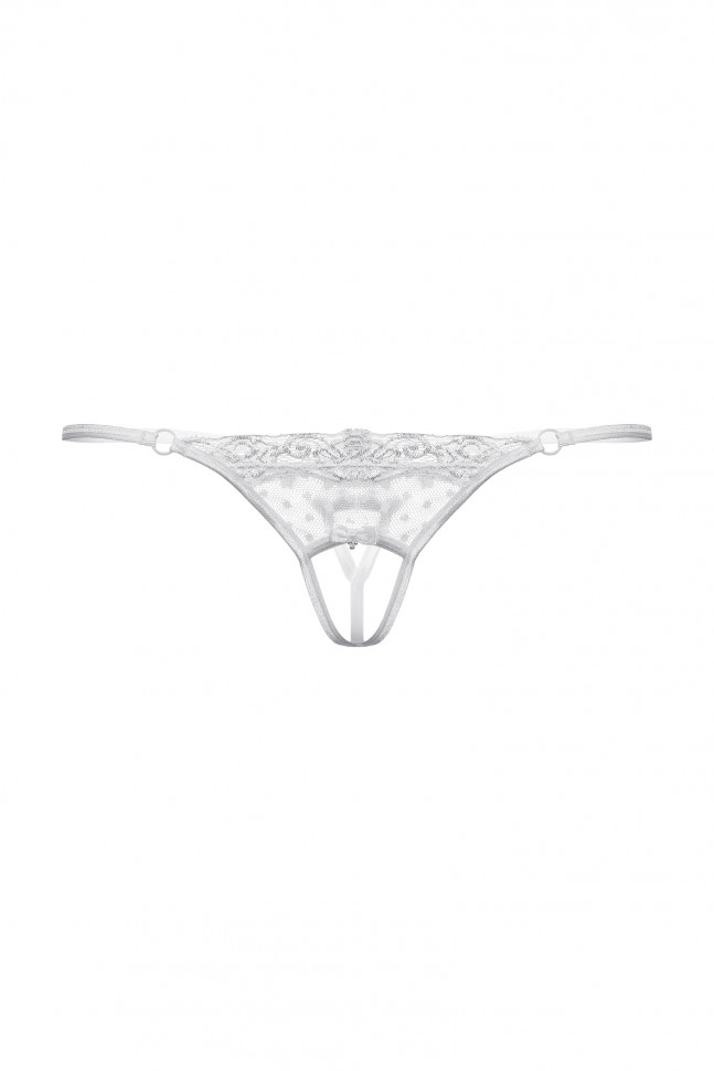 Стринги с крупной сеточкой открытые SoftLine Collection, черный, S/L