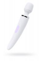 Нереалистичный вибратор Satisfyer Woman Wand, ABS пластик, белый, 34 см.