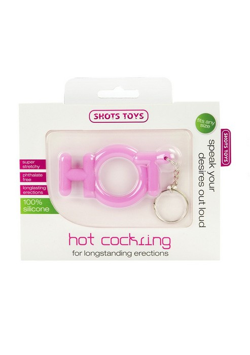 Эрекционное кольцо Hot Cocking розовое