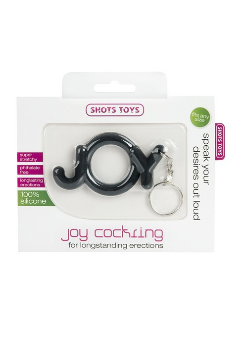 Эрекционное кольцо Joy Cocking черное