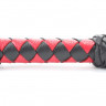 Плеть черно-красная с плетеной ручкой 54040ars
