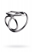 Бондаж для пениса TOYFA Metal, серебряный