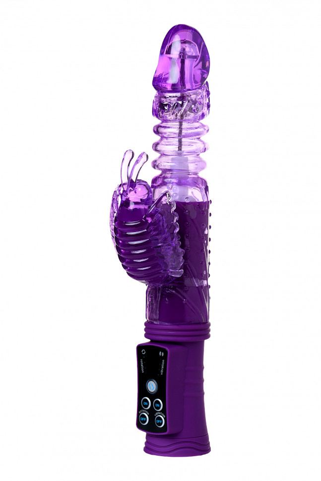 Вибратор Штучки-Дрючки, ABC-пластик, фиолетовый, 12 см