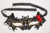 Маска летучая мышь со стразами 47317-MM