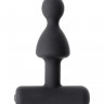 Анальная вибровтулка Erotist, черный, силикон, 8,5 см