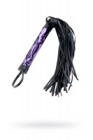 Флоггер с кружевной ручкой TOYFA Marcus, пурпурный, 38 см
