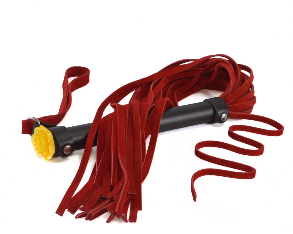 Плеть с Розой 57 см красная 3366-2в