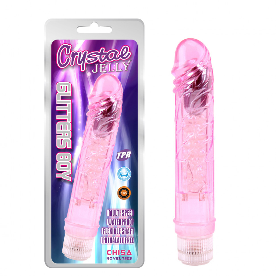 Вибратор Glitters Boy Pink CN-131834270