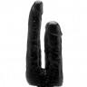 Двойной фаллоимитатор Realistic Cock 9" Black SH-REA058BLK