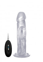 Вибратор Realistic Cock 8" Transparent SH-REA008TRA