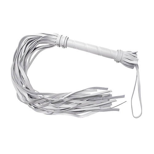 Плеть гладкая (флогер) белая 3010-3