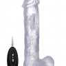 Вибратор Realistic Cock 11.6" With Scrotum Transparent SH-REA006TRA