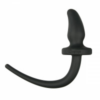 Анальная Пробка Маленькая Easytoys Dog Tail Plug Curvy ET326BLK