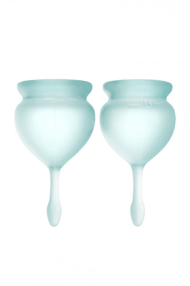 Менструальная чаша Satisfyer Feel Good, 2 шт в наборе, силикон, оранжевый