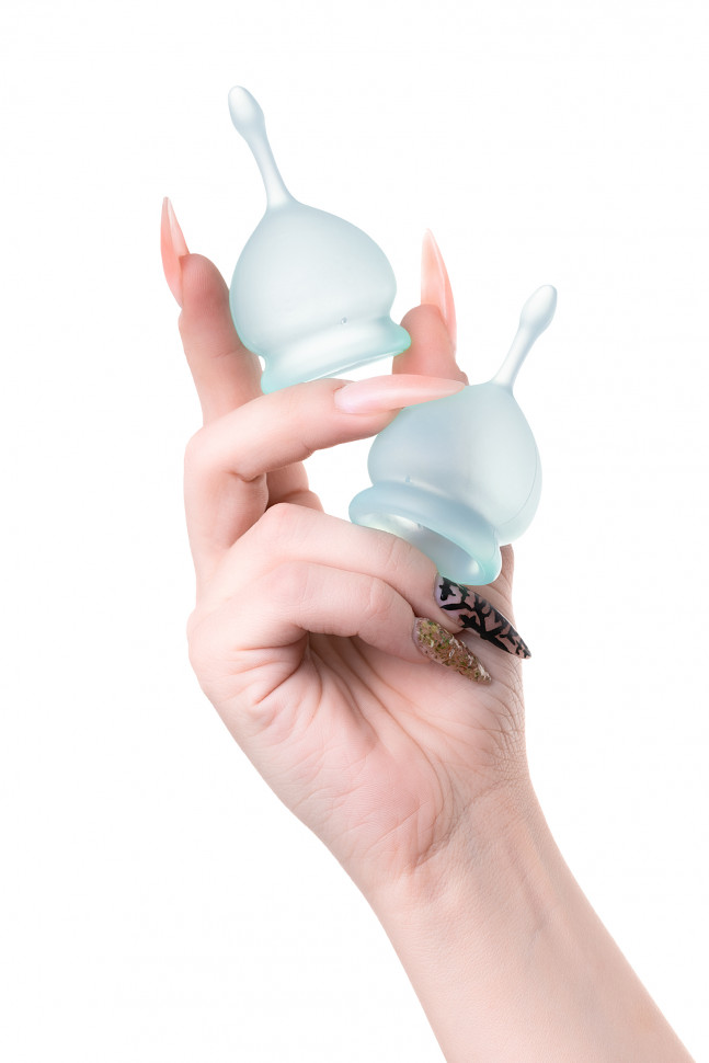 Менструальная чаша Satisfyer Feel Good, 2 шт в наборе, силикон, оранжевый