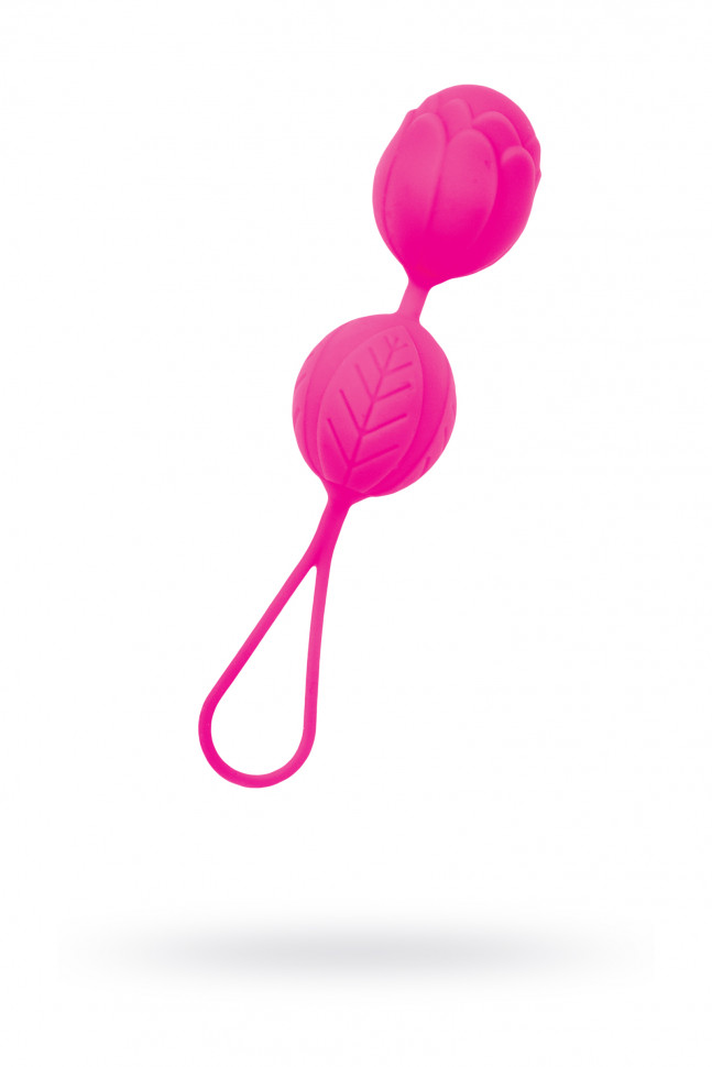Вагинальные шарики Штучки-дрючки, cиликон, розовый, Ø 3,5 см