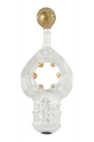 Рельефное кольцо с вибрацией прозрачное MC01030035