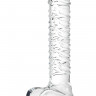 Нереалистичный фаллоимитатор Sexus Glass, стекло, прозрачный, 21 см