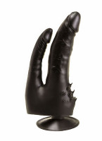 Фаллоимитатор на присоске черный 404800ru