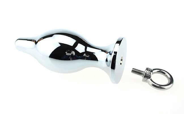 Пробка металл серебро с кольцом 7х2,6см 47421-MM