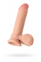 Реалистичный фаллоимитатор TOYFA RealStick Elite DILDO, TPR, телесный, 20 см