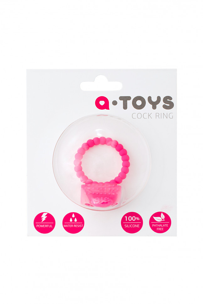 Эрекционное кольцо на пенис TOYFA A-Toys  , Силикон, Розовый, Ø3,5 см