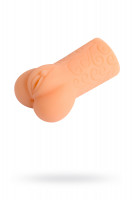 Мастурбатор реалистичный вагина+ анус, XISE, TPR, телесный, 17,5 см.