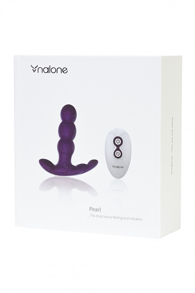 Вибратор анальный Nalone Pearl, силикон, фиолетовый, 12,5см