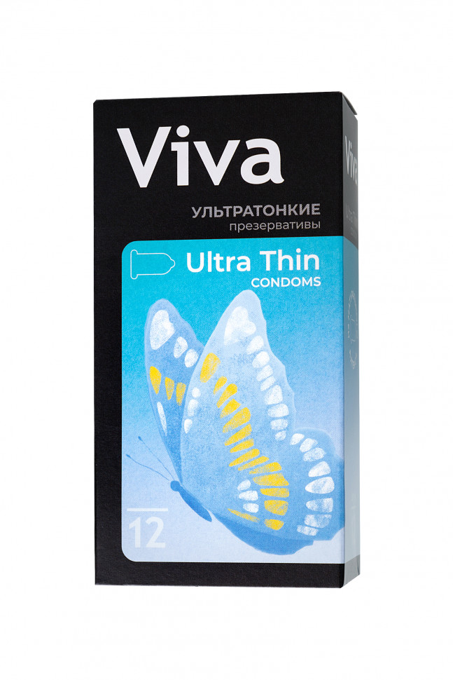 Презервативы VIVA  Ультратонкие 12 шт, латекс, 18,5 см