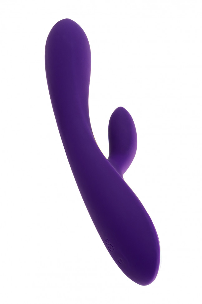 Вибратор с клиторальным стимулятором Nalone Rhythm X2, силикон, фиолетовый, 21,6 см
