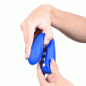 Нереалистичный вибратор L'EROINA by TOYFA Blury, силикон, синий, 18,5 см, Ø 3,4
